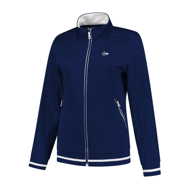 880223-LADIES CLUB LINE KNITTED JACKET-NAVY_Front